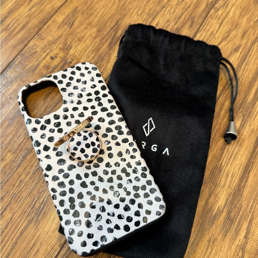 Burga Cheeta Print iPhone 13 Case with Matching Ring Holder